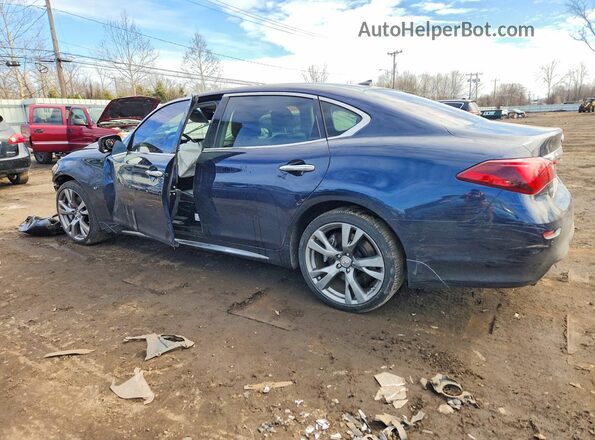 JN1BY1PR2KM725156 2019 INFINITI Q70L Blue Rear left
