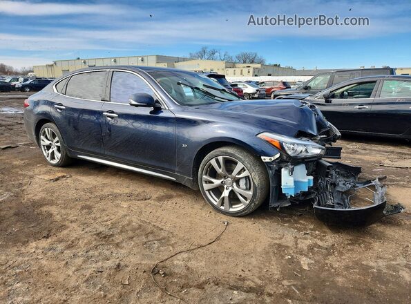 JN1BY1PR2KM725156 2019 INFINITI Q70L Blue Front right