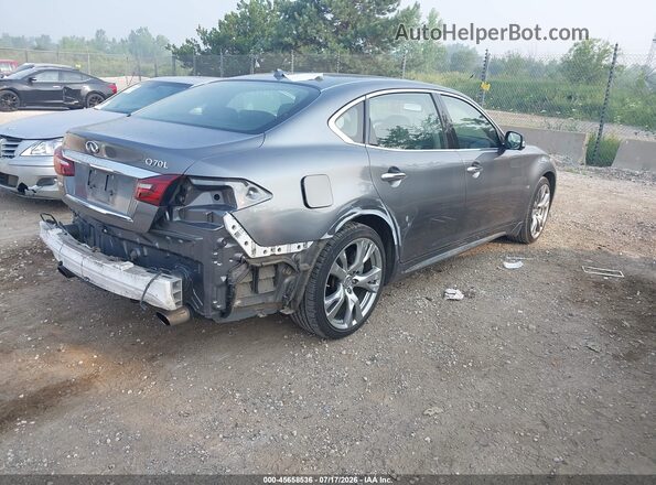 JN1BY1PR4JM370263 2018 INFINITI Q70L Gray Trasero derecho