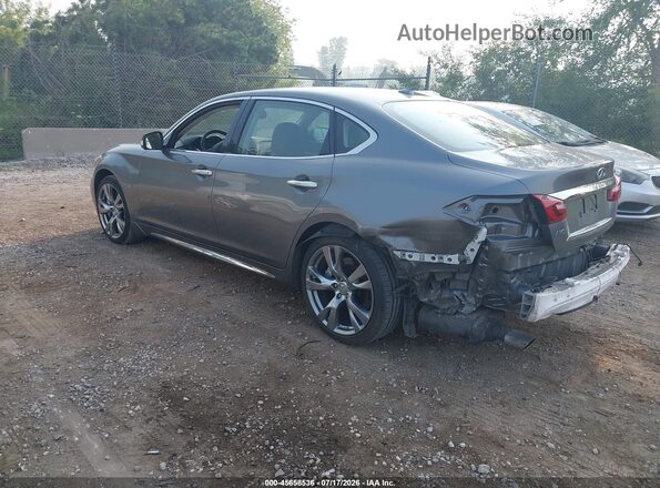 JN1BY1PR4JM370263 2018 INFINITI Q70L Gray Trasero izquierdo