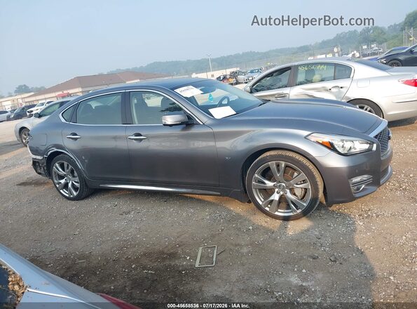 JN1BY1PR4JM370263 2018 INFINITI Q70L Gray Vista interior trasera