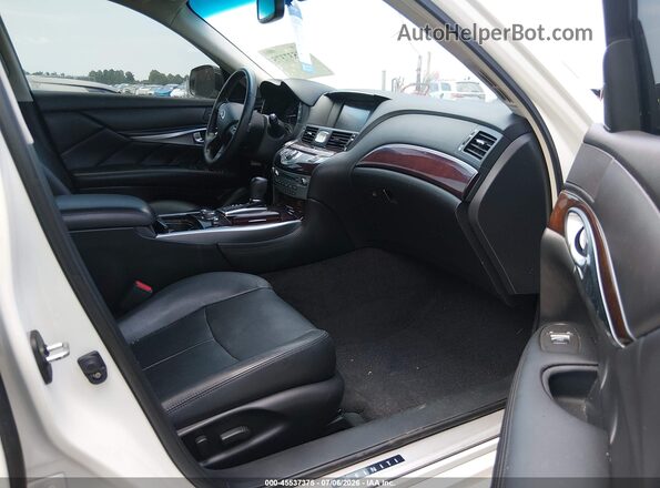 JN1BY1PR7KM725203 2019 INFINITI Q70L White Vista interior delantera