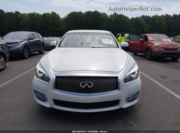 JN1BY1PR7KM725203 2019 INFINITI Q70L White Vista del cuadro de instrumentos