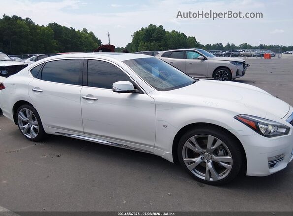 JN1BY1PR7KM725203 2019 INFINITI Q70L White Vista interior trasera
