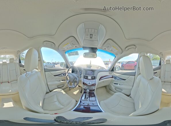 JN1BY1PRXHM210804 2017 INFINITI Q70L White VIN კოდის სტიკერის ხედი