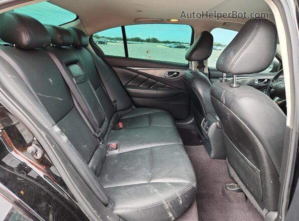 JN1CV7AP0GM200515 2016 INFINITI Q50 Black Vista de los asientos traseros