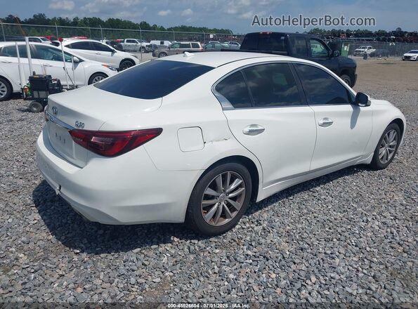 JN1CV7AP0JM240522 2018 INFINITI Q50 White Задня права чверть