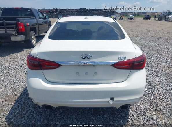 JN1CV7AP0JM240522 2018 INFINITI Q50 White 