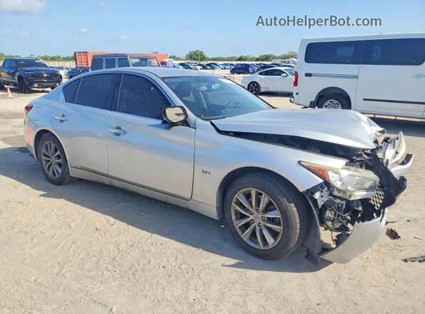 JN1CV7AP0JM241444 2018 INFINITI Q50 Silver Przód prawy