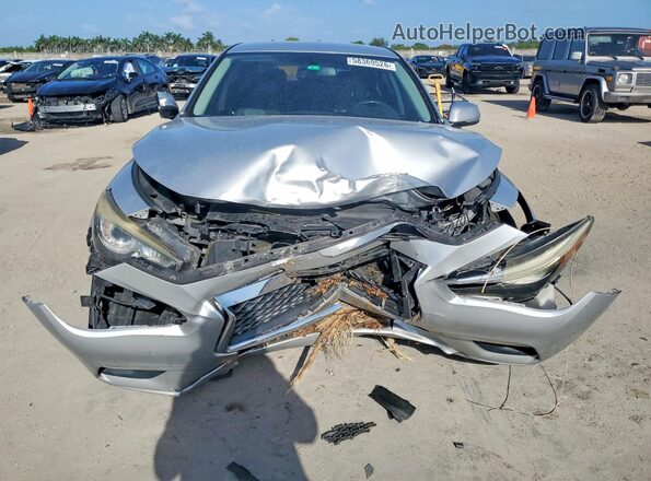 JN1CV7AP0JM241444 2018 INFINITI Q50 Silver Widok z przodu