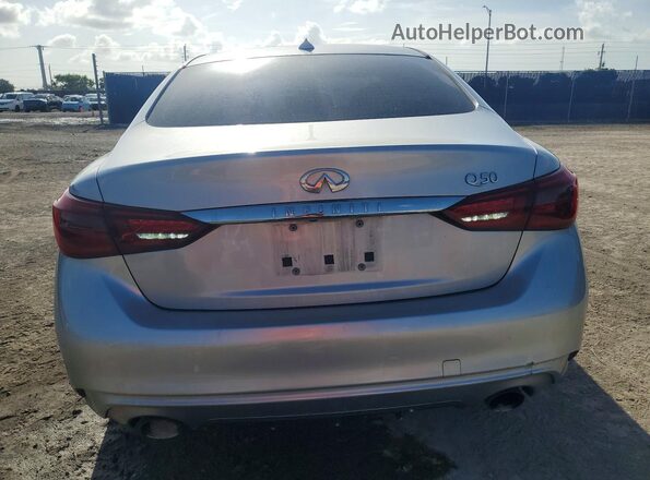 JN1CV7AP0JM241444 2018 INFINITI Q50 Silver Widok z tyłu