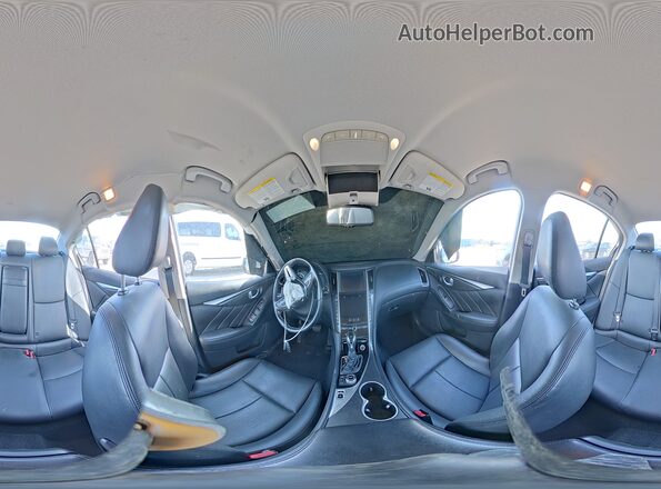 JN1CV7AP0JM241444 2018 INFINITI Q50 Silver Widok naklejki z numerem VIN