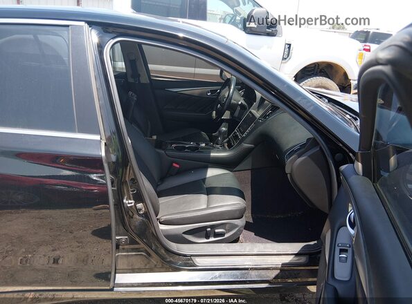 JN1CV7AP1HM641538 2017 INFINITI Q50 Black Front interior view
