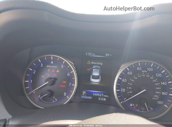 JN1CV7AP2GM202993 2016 INFINITI Q50 White Вид задніх сидінь