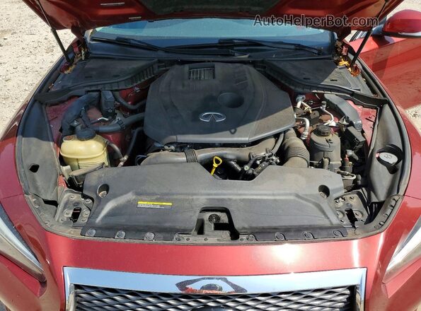 JN1CV7AP2GM203092 2016 INFINITI Q50 Red Rear interior view