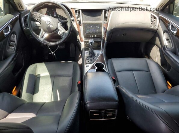 JN1CV7AP2JM241347 2018 INFINITI Q50 Gray Widok deski rozdzielczej
