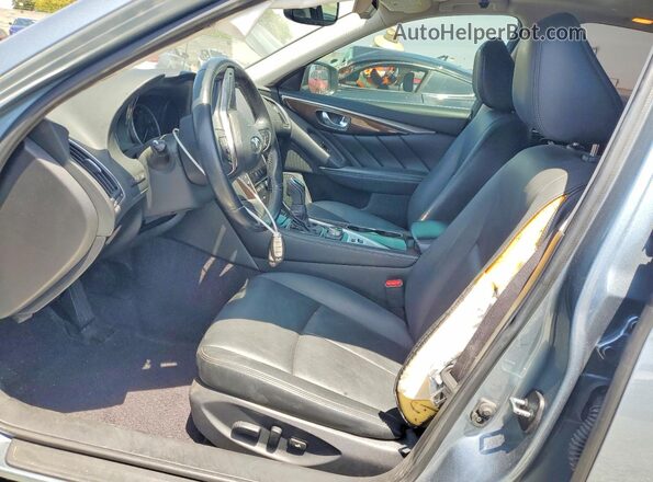 JN1CV7AP2JM241347 2018 INFINITI Q50 Gray Widok wnętrza z przodu