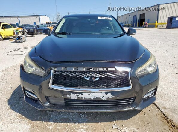 JN1CV7AP3HM640309 2017 INFINITI Q50 Black Вид спереду