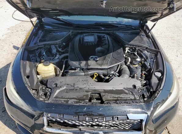 JN1CV7AP3HM640309 2017 INFINITI Q50 Black Вид задньої частини салону