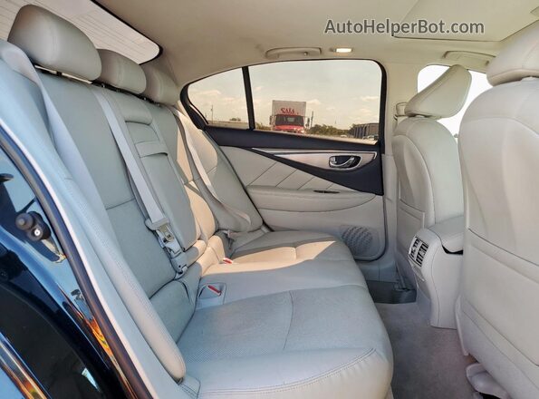 JN1CV7AP3HM640309 2017 INFINITI Q50 Black Вид задніх сидінь