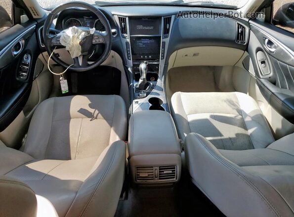 JN1CV7AP3HM640309 2017 INFINITI Q50 Black Вид панелі приладів