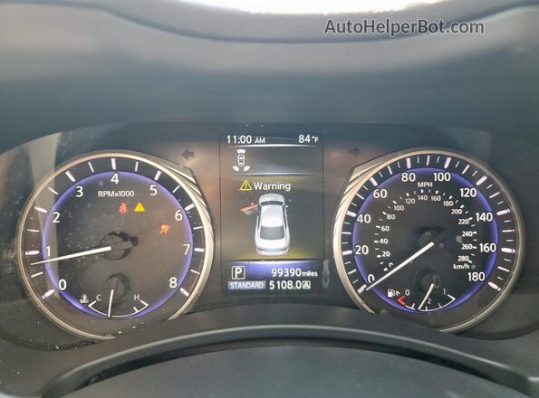 JN1CV7AP3HM640309 2017 INFINITI Q50 Black Вид щитка приладів