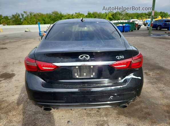 JN1CV7AP5JM241150 2018 INFINITI Q50 Black Հետևի տեսք
