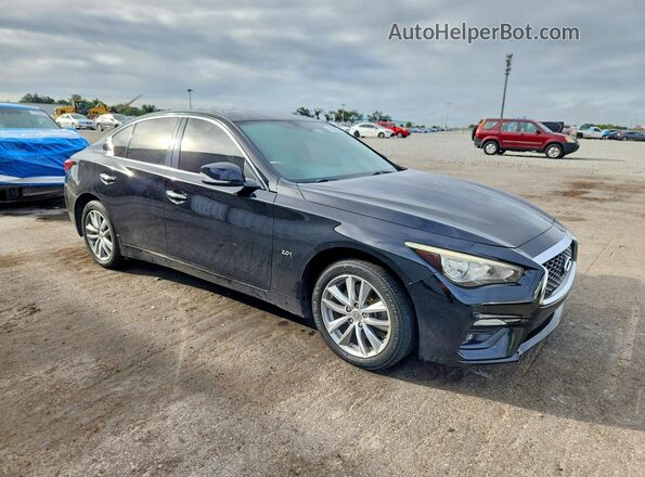 JN1CV7AP5JM241150 2018 INFINITI Q50 Black Առջևի աջ