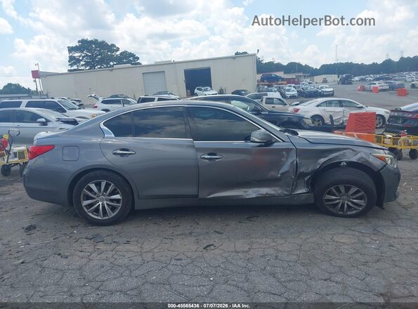 JN1CV7AP6GM202334 2016 INFINITI Q50 Gray Widok wnętrza z tyłu