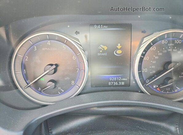 JN1CV7AP7GM202231 2016 INFINITI Q50 Gray ხელსაწყოთა პანელის ხედი