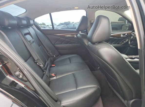 JN1CV7AP7JM240551 2018 INFINITI Q50 Black Rear seats view