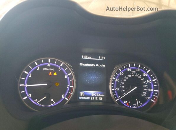 JN1CV7AP8HM640922 2017 INFINITI Q50 Gray Vista del cuadro de instrumentos