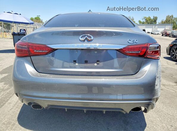 JN1CV7AP8JM240753 2018 INFINITI Q50 Gray უკანა ხედი