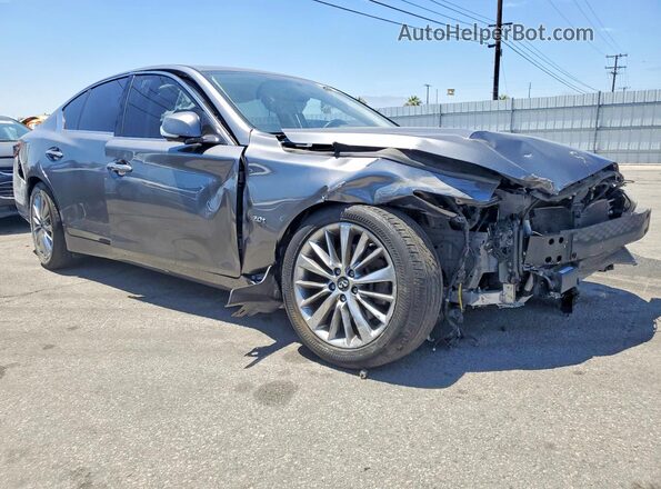 JN1CV7AP8JM240753 2018 INFINITI Q50 Gray წინა მარჯვენა