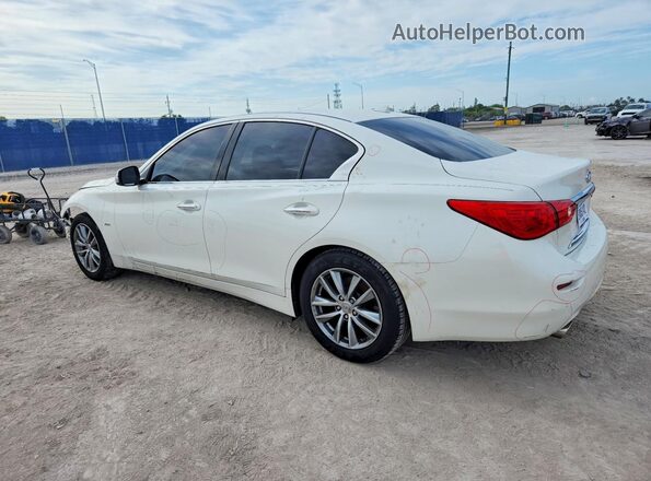 JN1CV7AP9HM641383 2017 INFINITI Q50 White Rear left