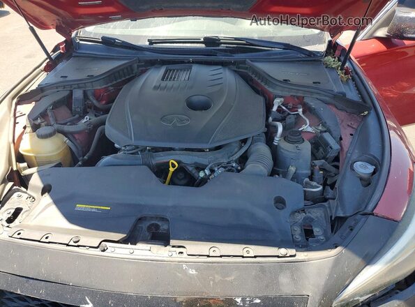 JN1CV7AR0GM251255 2016 INFINITI Q50 Red უკანა სალონის ხედი