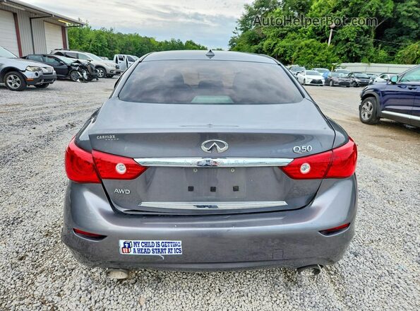 JN1CV7AR0HM682390 2017 INFINITI Q50 Серый Вид сзади