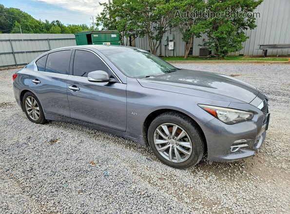 JN1CV7AR0HM682390 2017 INFINITI Q50 Серый Передняя правая четверть