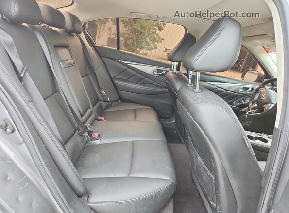 JN1CV7AR0HM682390 2017 INFINITI Q50 Серый Вид задних сидений