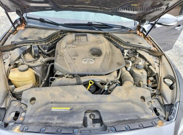 JN1CV7AR0HM682390 2017 INFINITI Q50 Серый Вид задней части салона