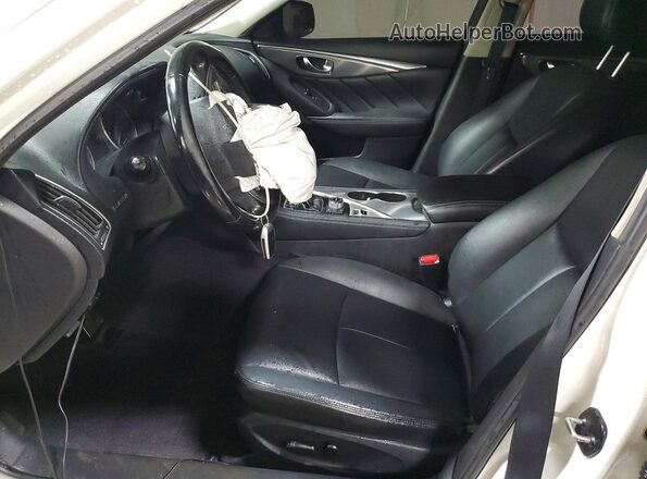 JN1CV7AR2HM680771 2017 INFINITI Q50 Белый Вид салона спереди