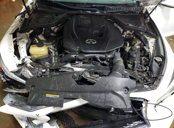 JN1CV7AR2HM680771 2017 INFINITI Q50 Белый Вид задней части салона