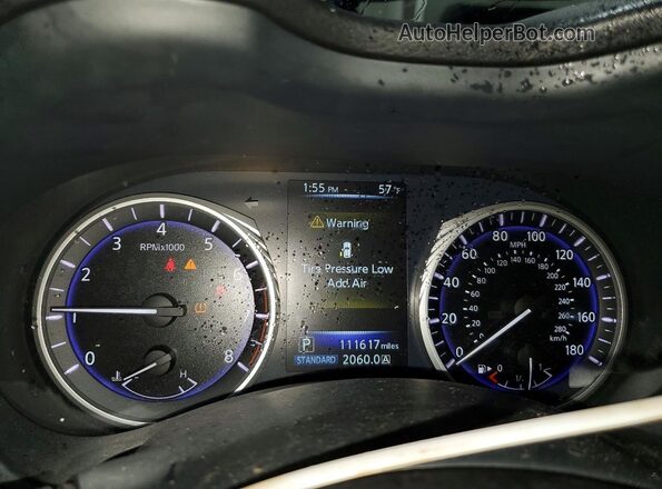 JN1CV7AR2HM680771 2017 INFINITI Q50 Белый Вид щитка приборов