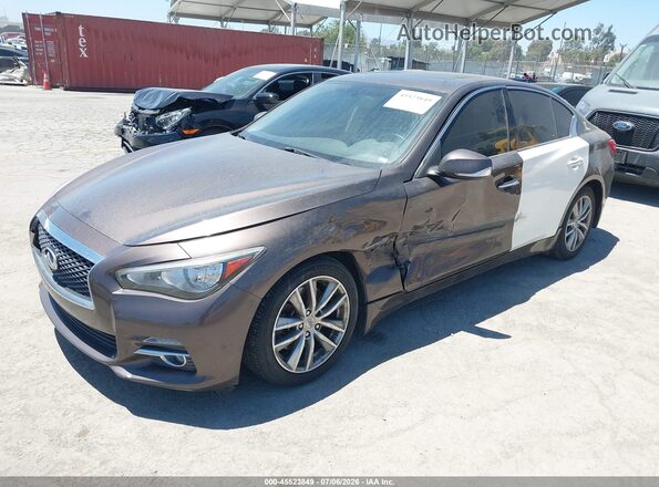 JN1CV7AR3HM681153 2017 INFINITI Q50 Gray წინა მარცხენა ხედი სამი მეოთხედიდან