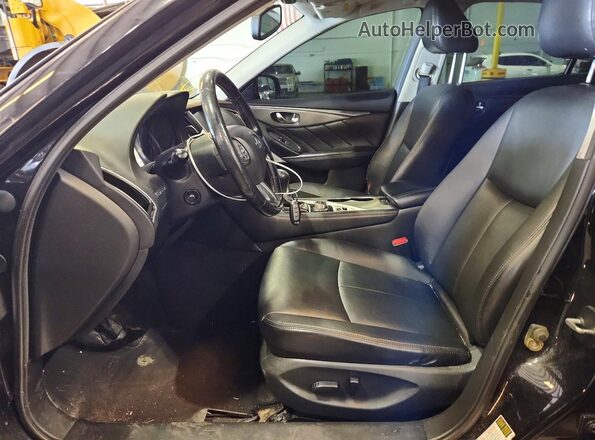 JN1CV7AR5HM680277 2017 INFINITI Q50 Black Вид салону спереду