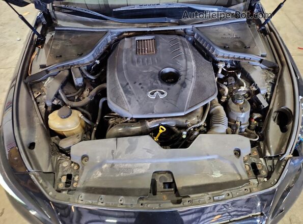 JN1CV7AR5HM680277 2017 INFINITI Q50 Black Вид задньої частини салону