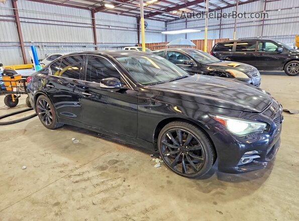 JN1CV7AR5HM680277 2017 INFINITI Q50 Black Передня права чверть
