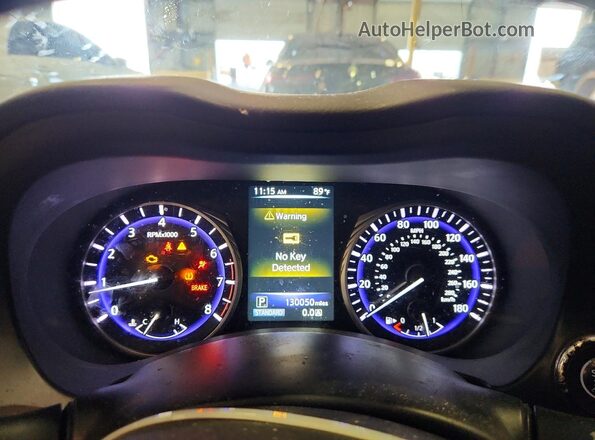 JN1CV7AR5HM680277 2017 INFINITI Q50 Black Вид щитка приладів