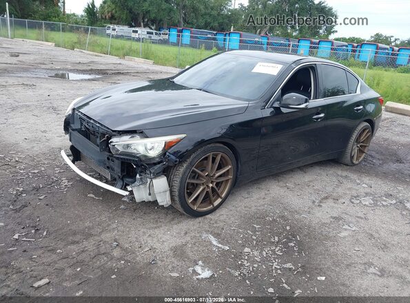 JN1CV7AR9HM681531 2017 INFINITI Q50 Black Przód lewy