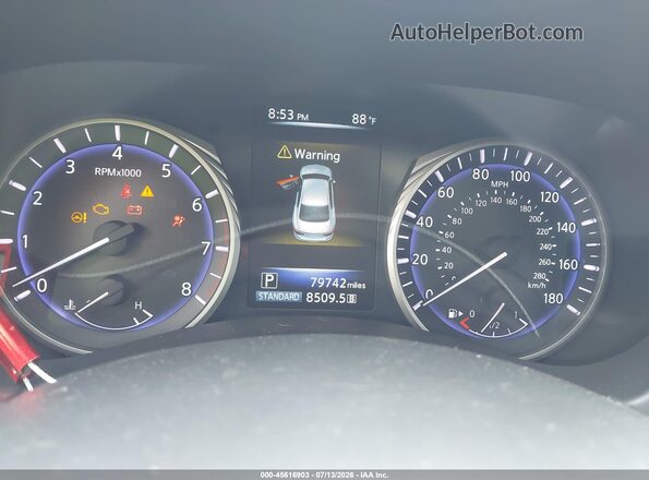 JN1CV7AR9HM681531 2017 INFINITI Q50 Black Widok tylnych siedzeń